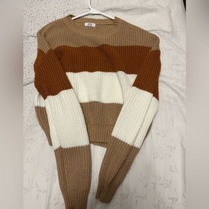 Multi coloured fall sweater